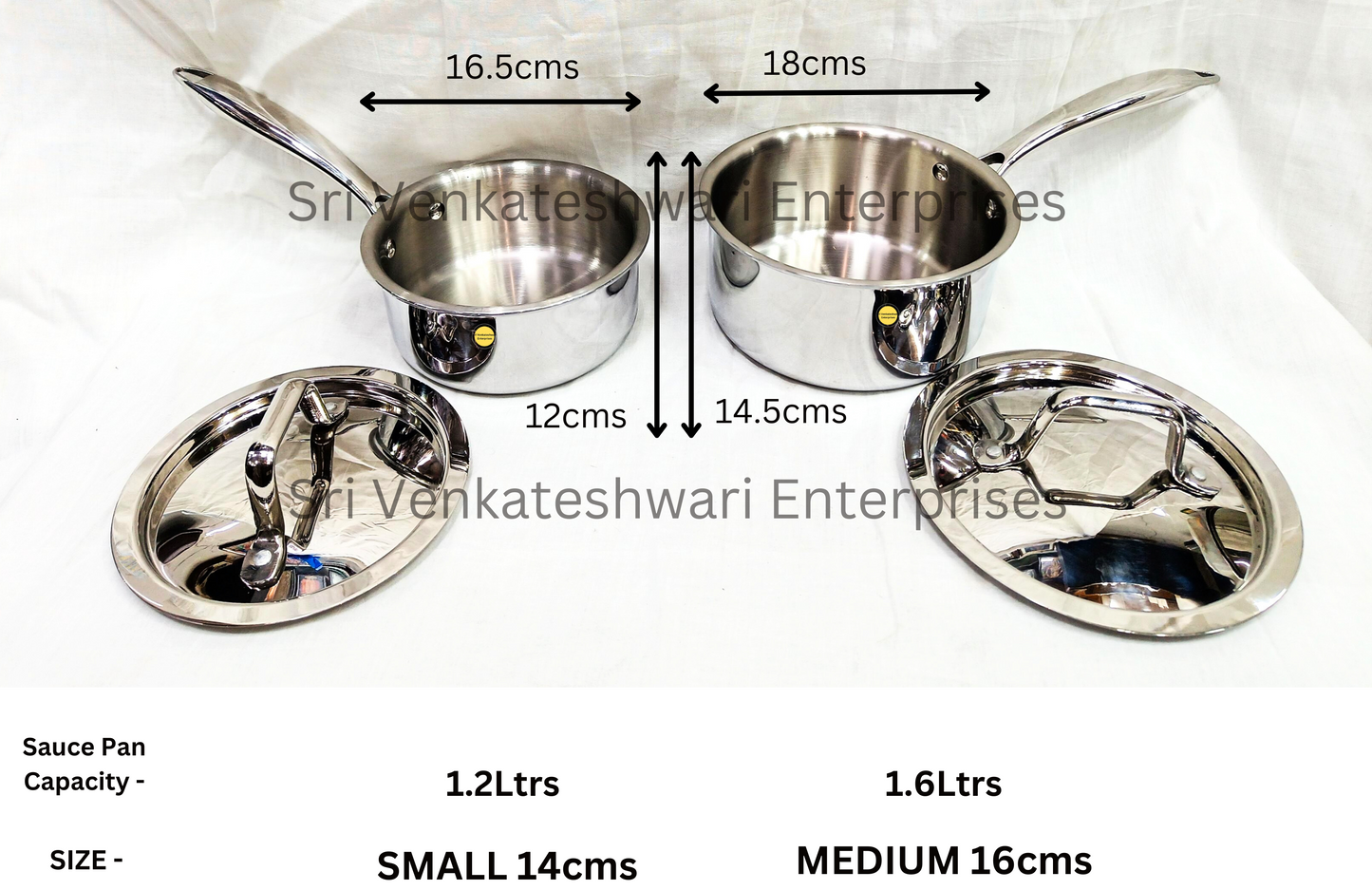 Stainless Steel Triply Sauce Pan