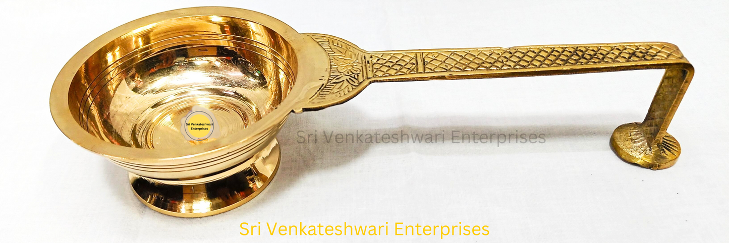 Brass Thoobakaal Sambarani Karandi Model 2