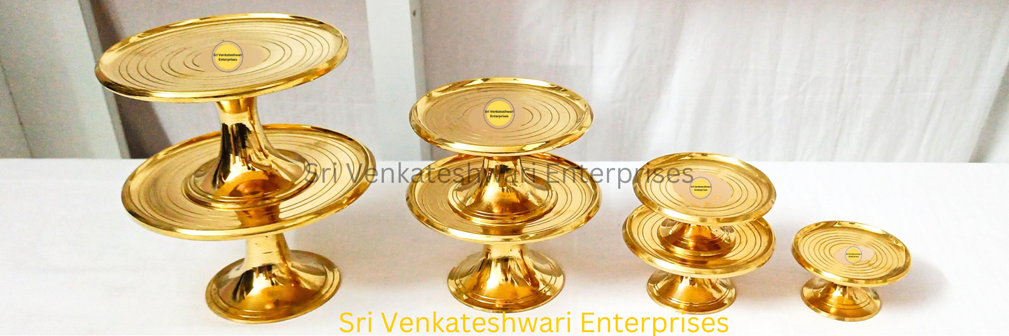 Brass Kamakshi Stand For Vilakku And SIlai