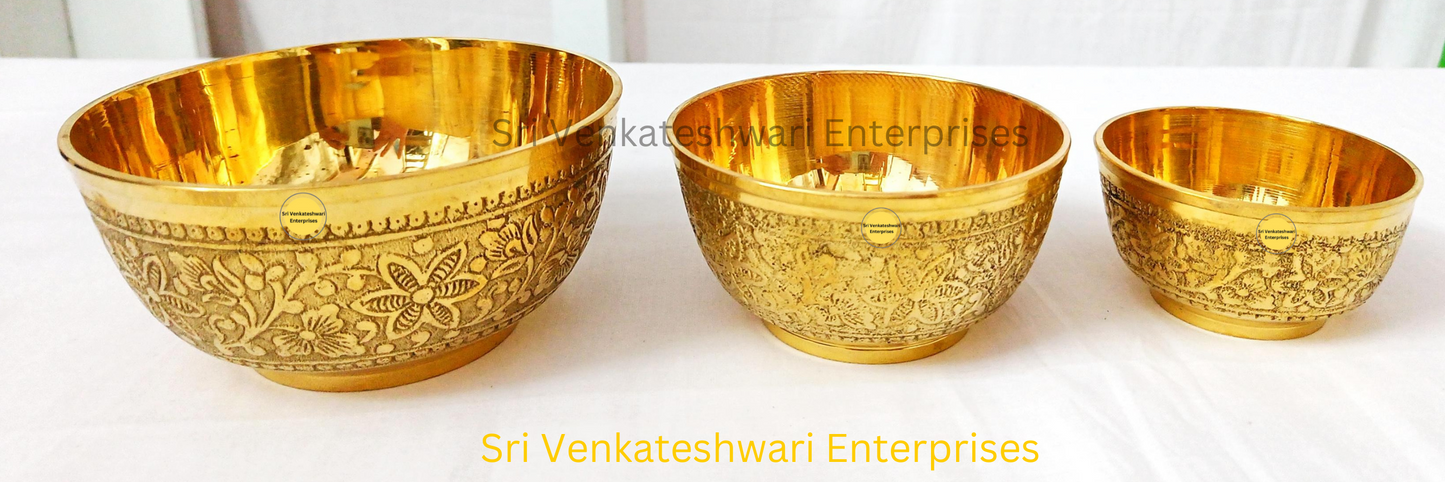 Bronze Antique Prasadham Bowl