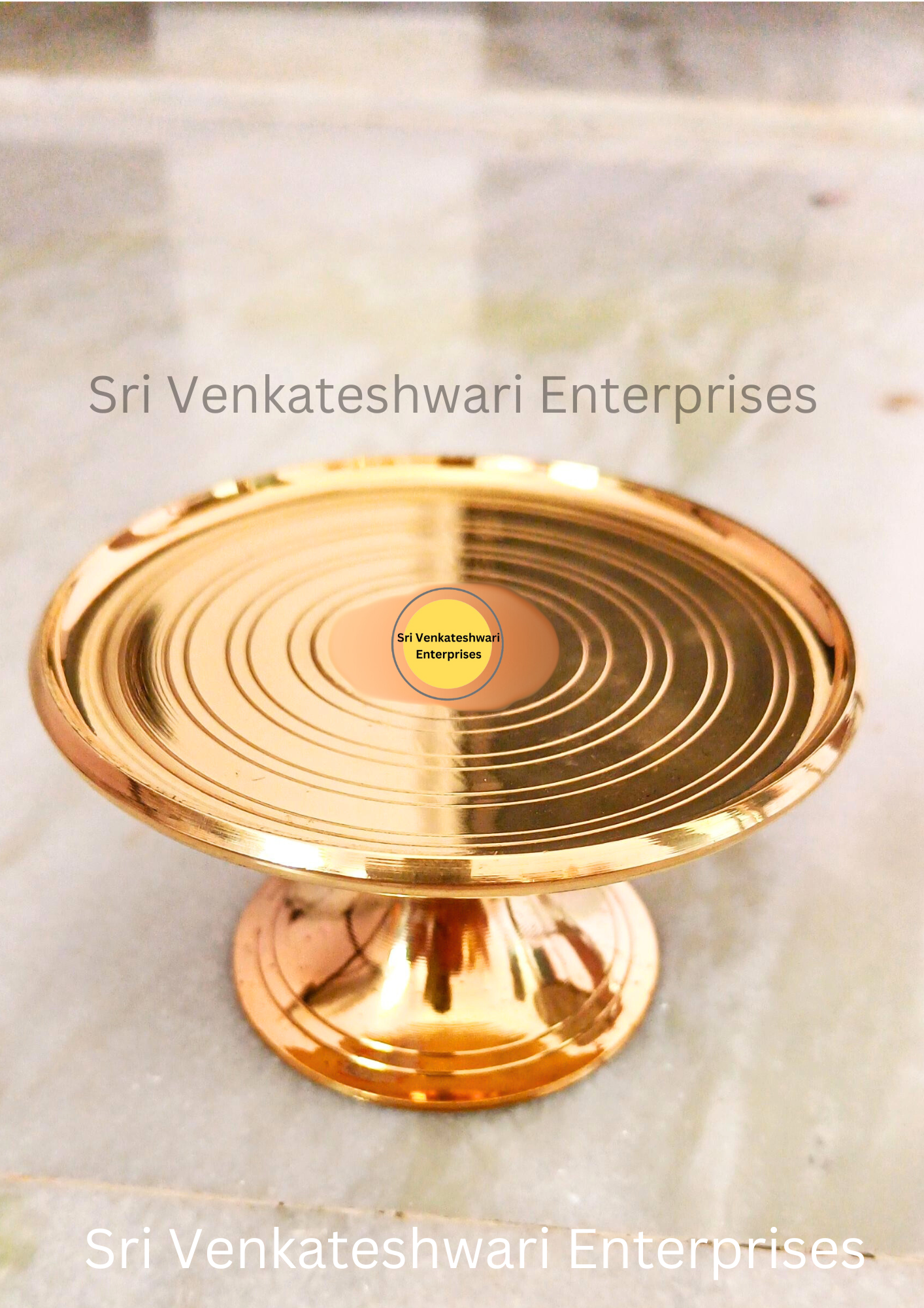 Brass Kamakshi Stand For Vilakku And SIlai