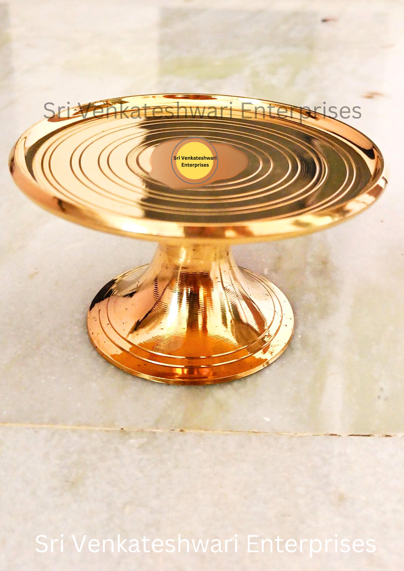 Brass Kamakshi Stand For Vilakku And SIlai