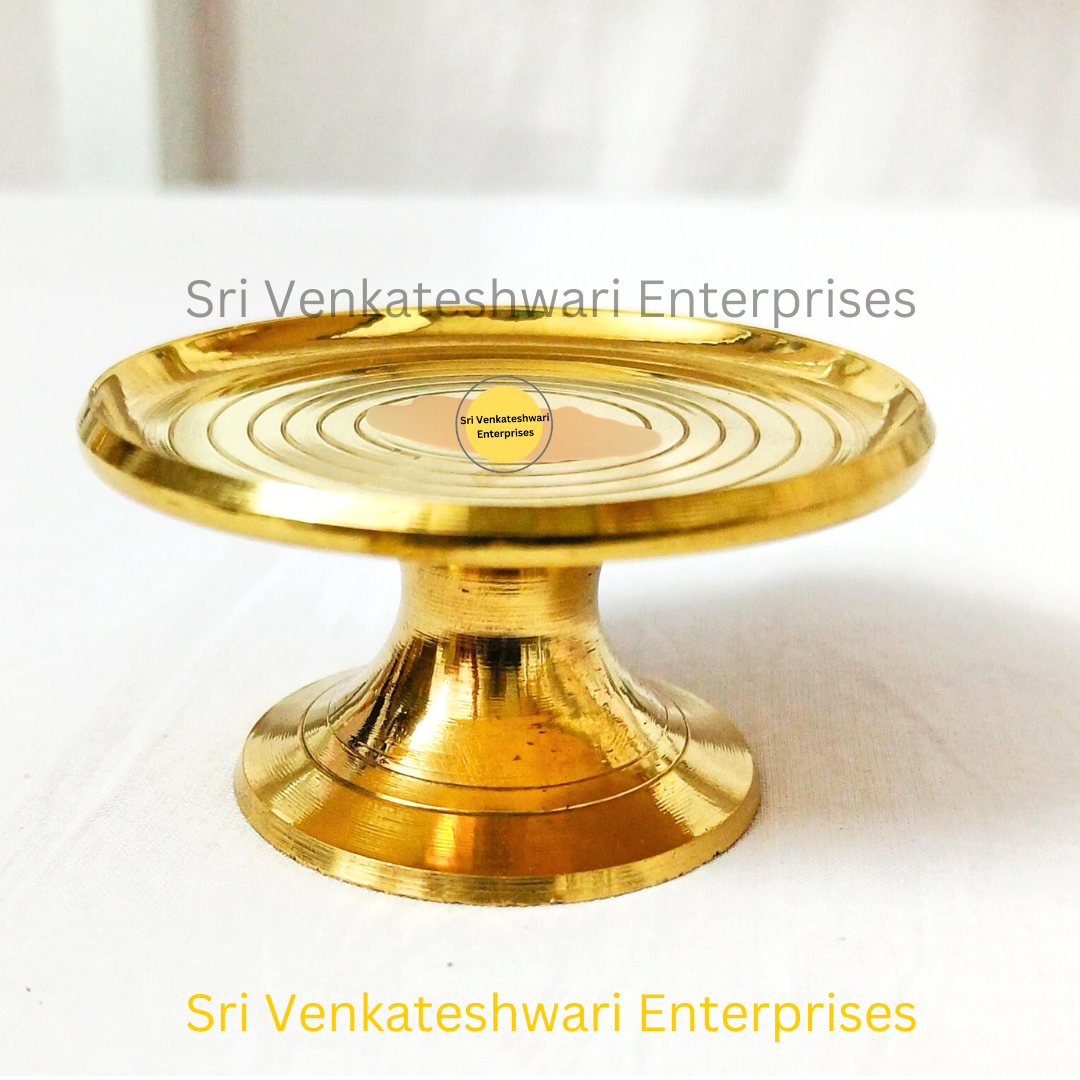 Brass Kamakshi Stand For Vilakku And SIlai