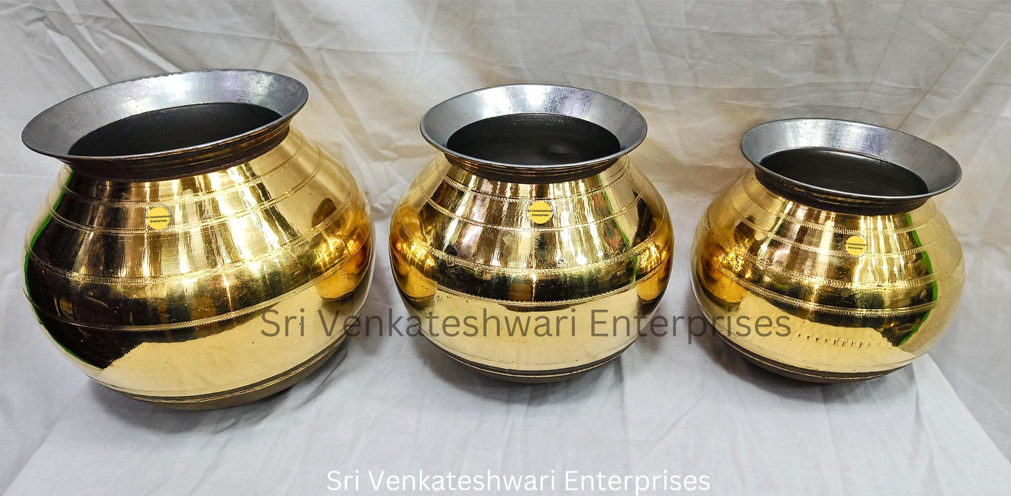 Brass Pongal Uruli Pot