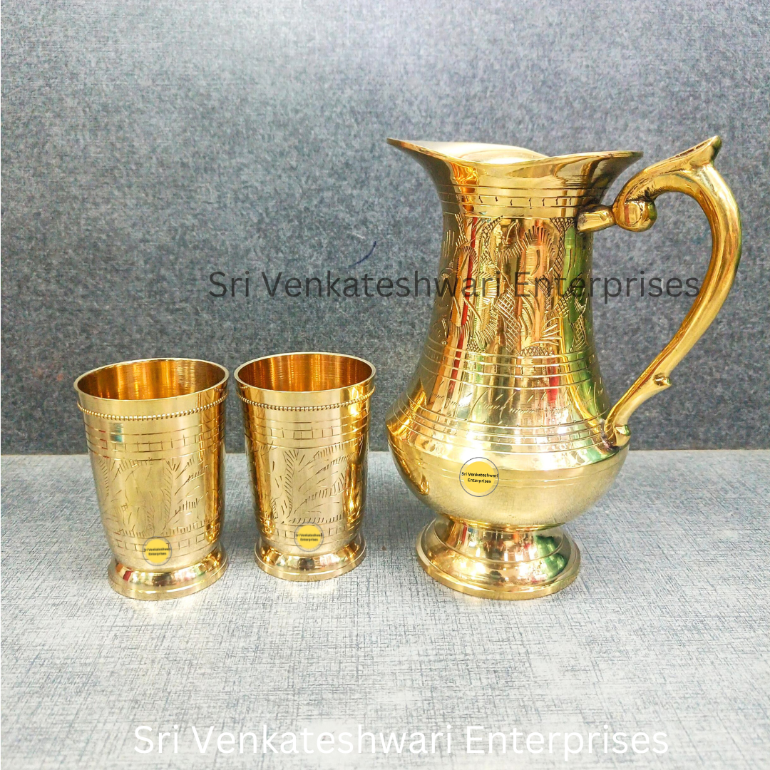 Bronze Antique Water Jug + Tumbler Offer (Duo Set)