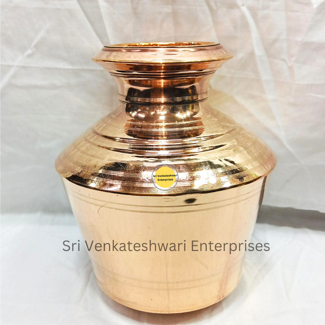 Copper Plain Kalasam Kudam For Pooja