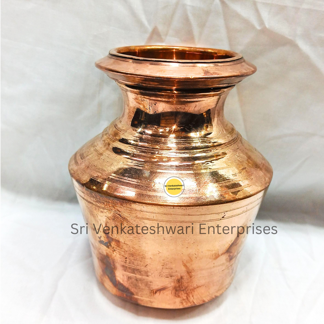 Copper Plain Kalasam Kudam For Pooja