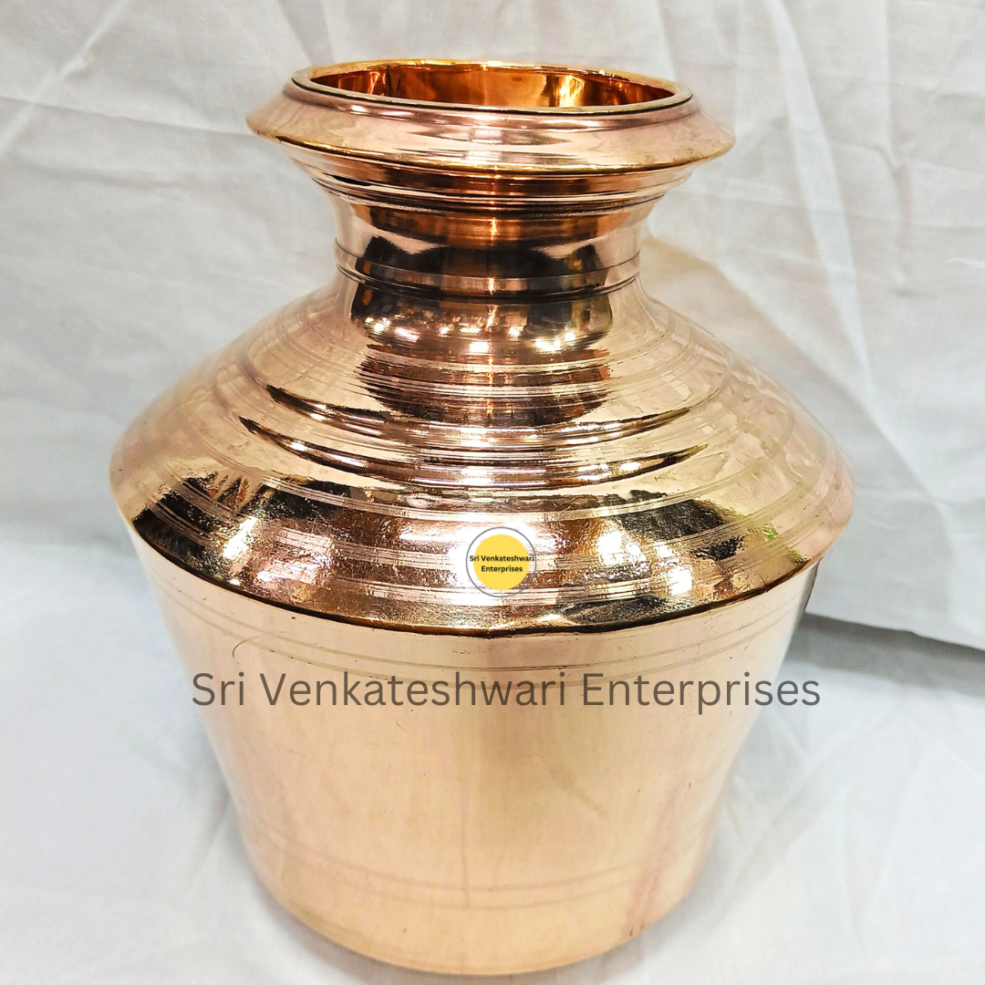 Copper Plain Kalasam Kudam For Pooja