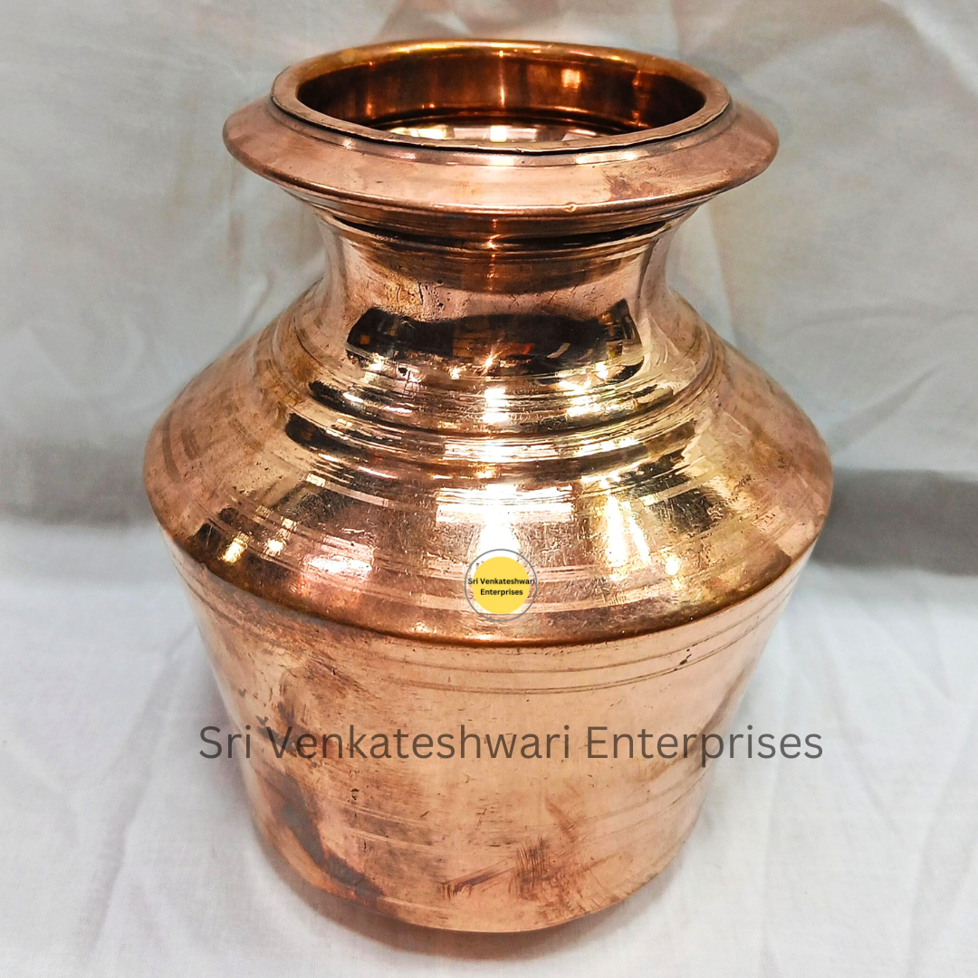 Copper Plain Kalasam Kudam For Pooja