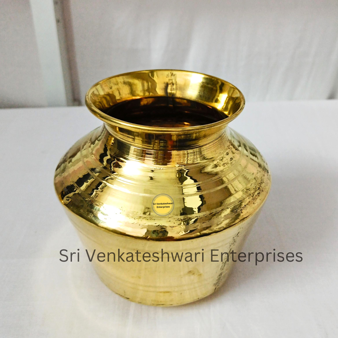 Brass Plain Mini Kalasam Kudam For Pooja