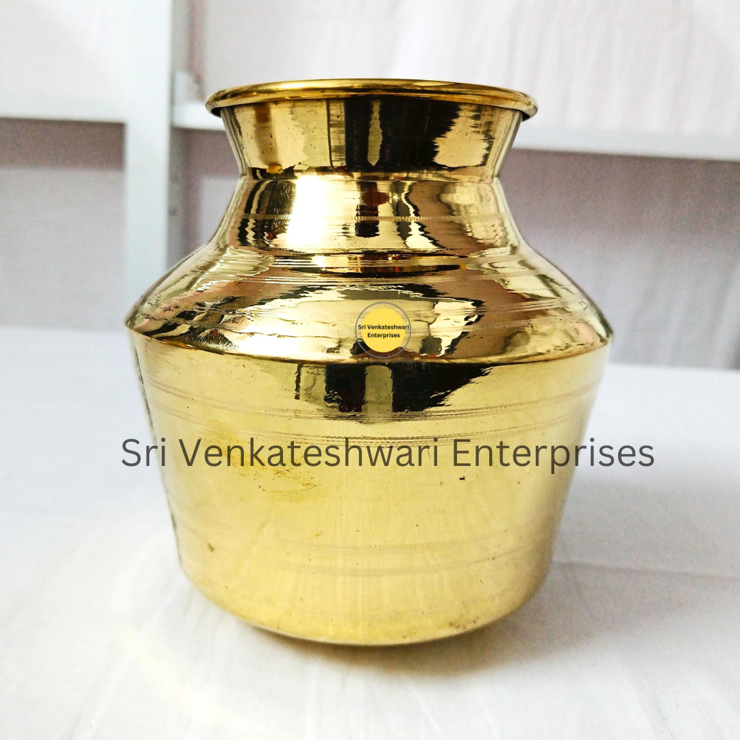 Brass Plain Mini Kalasam Kudam For Pooja