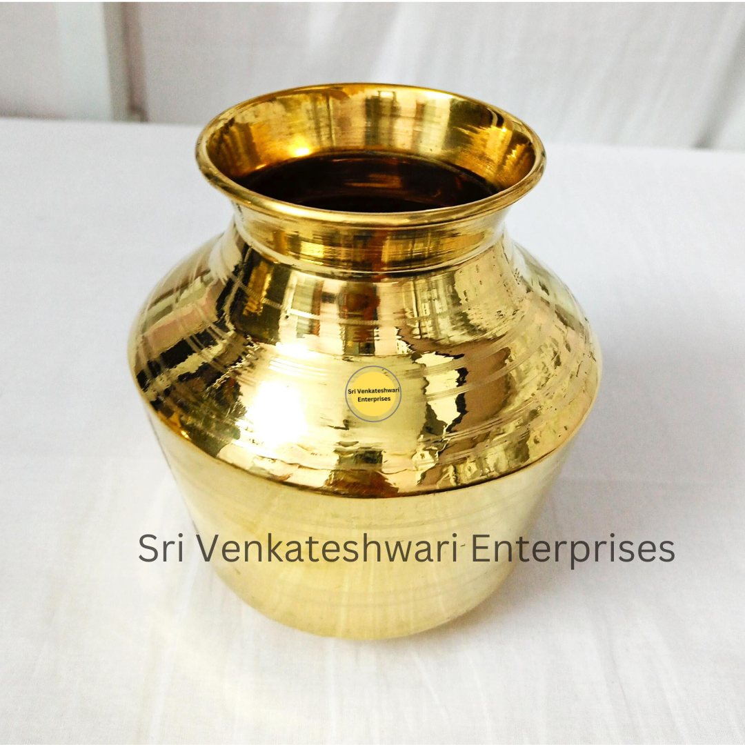Brass Plain Mini Kalasam Kudam For Pooja