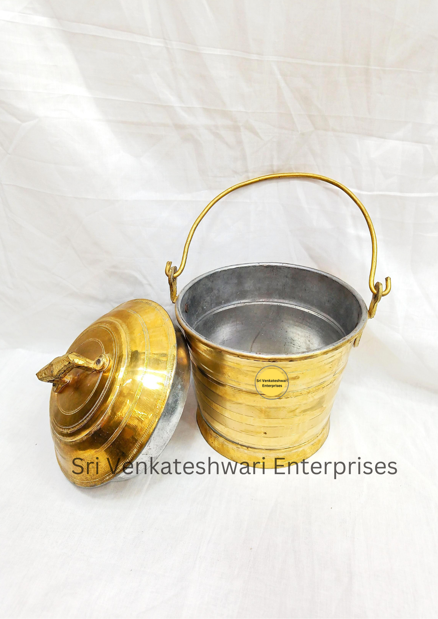 Brass Traditional Thooku Boni With Tin (Eeyam) Coated