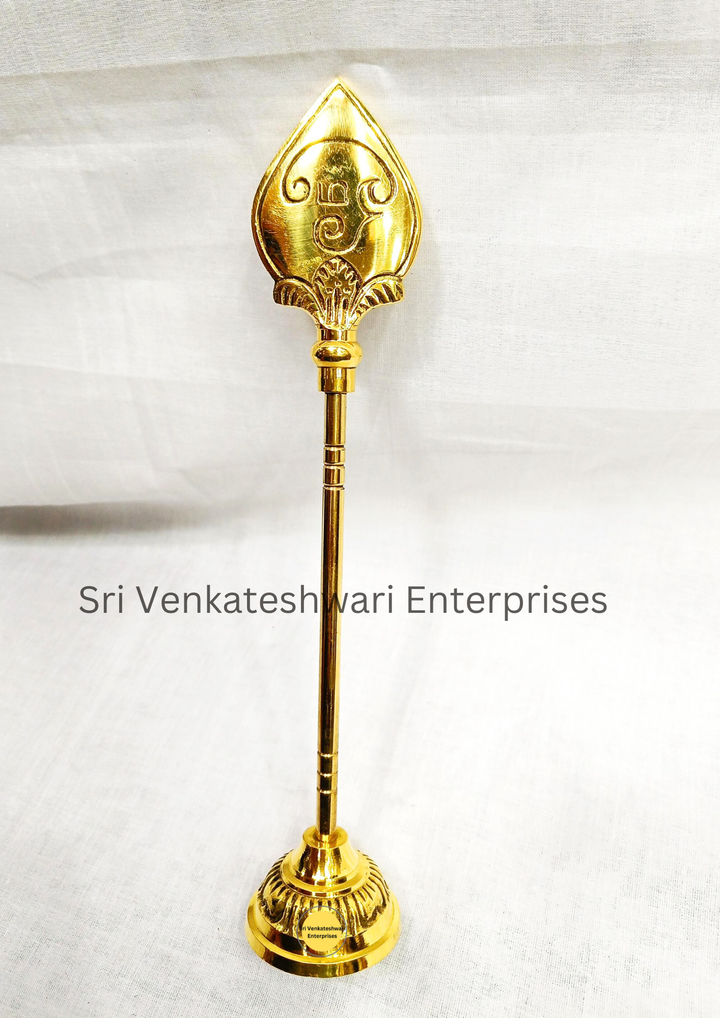 Brass Murugan Vel With Stand
