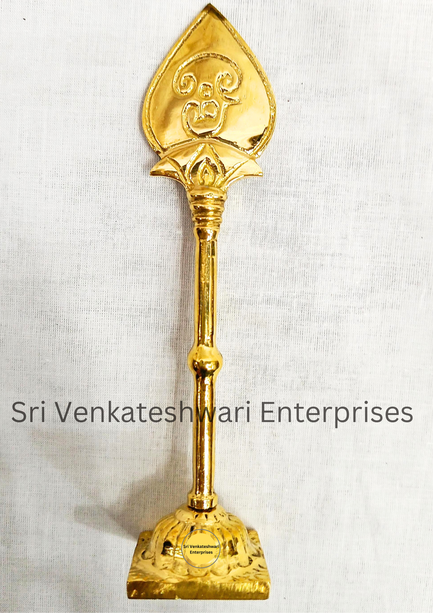 Brass Murugan Vel With Stand