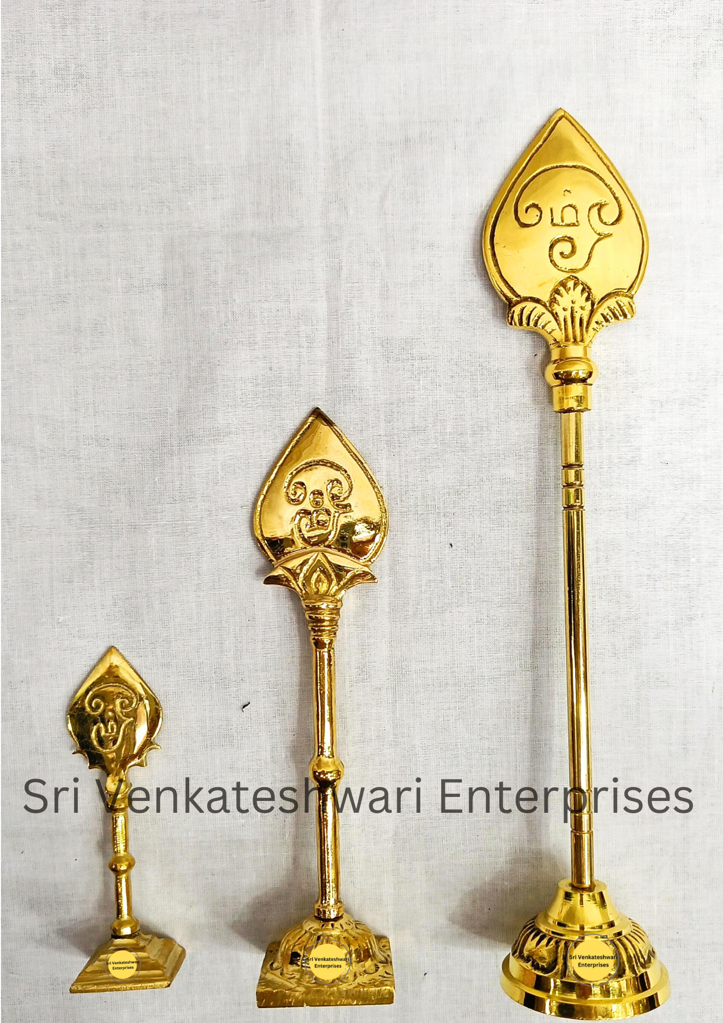 Brass Murugan Vel With Stand