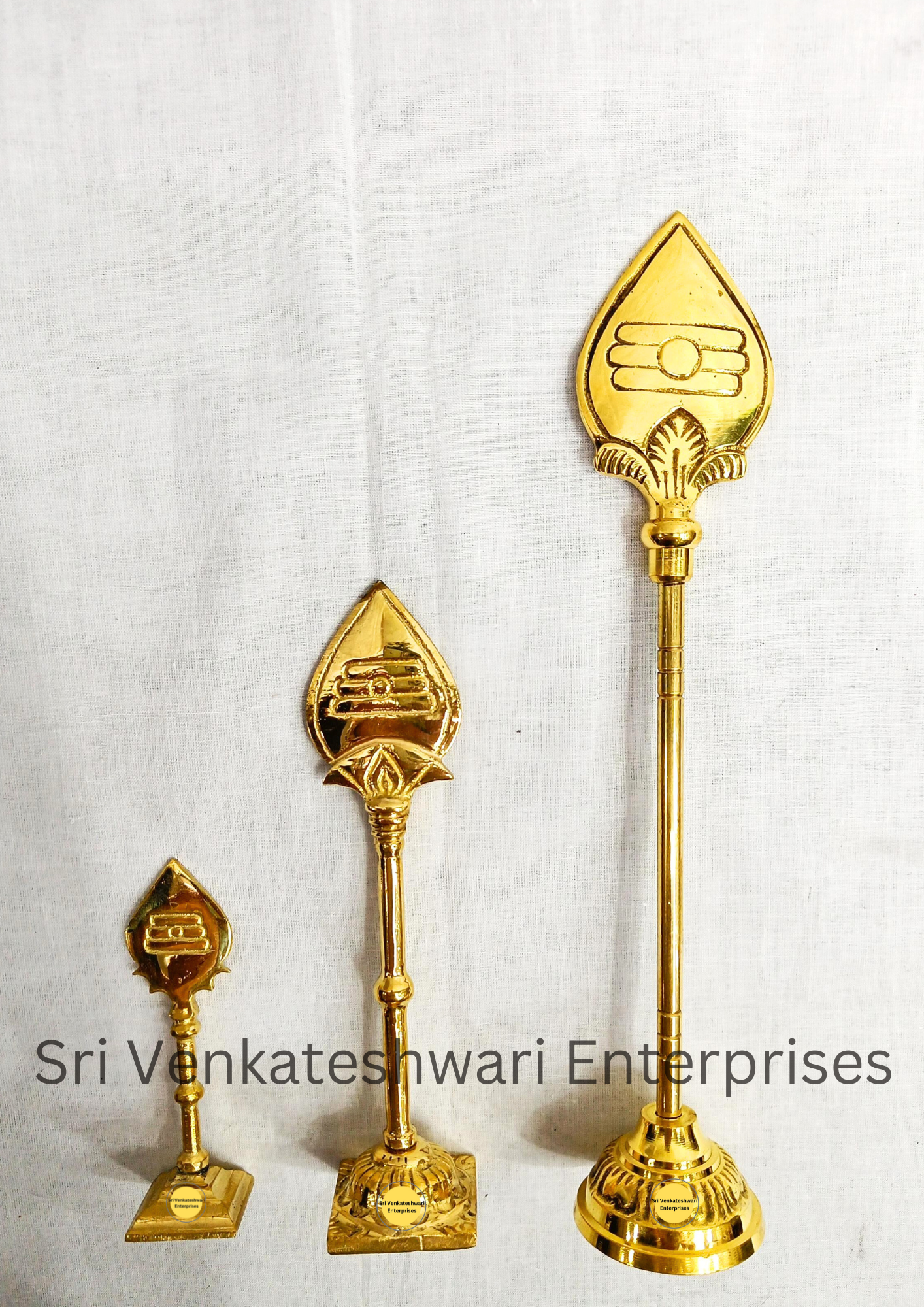Brass Murugan Vel With Stand