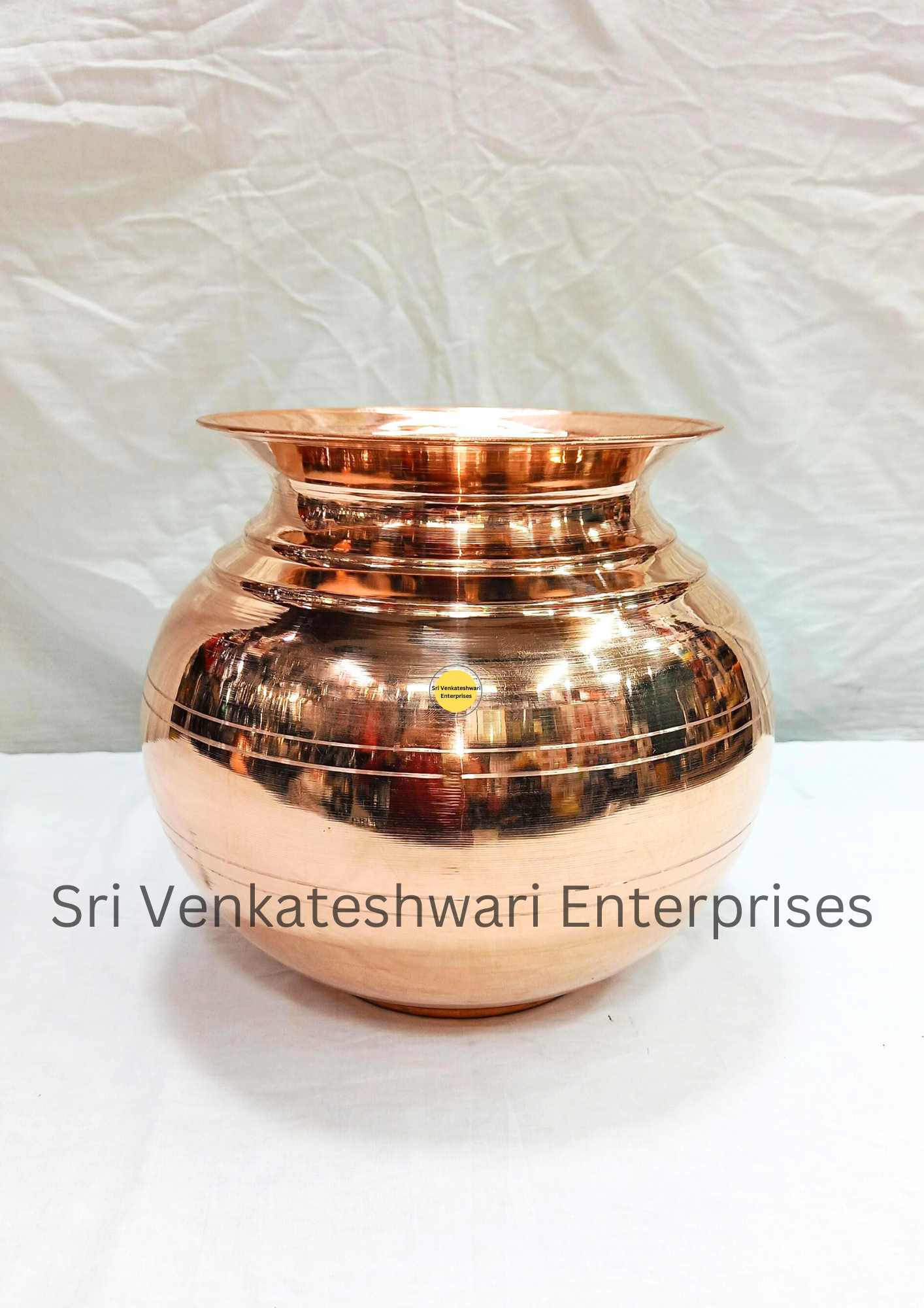 Copper Water Storage Uruli Pot