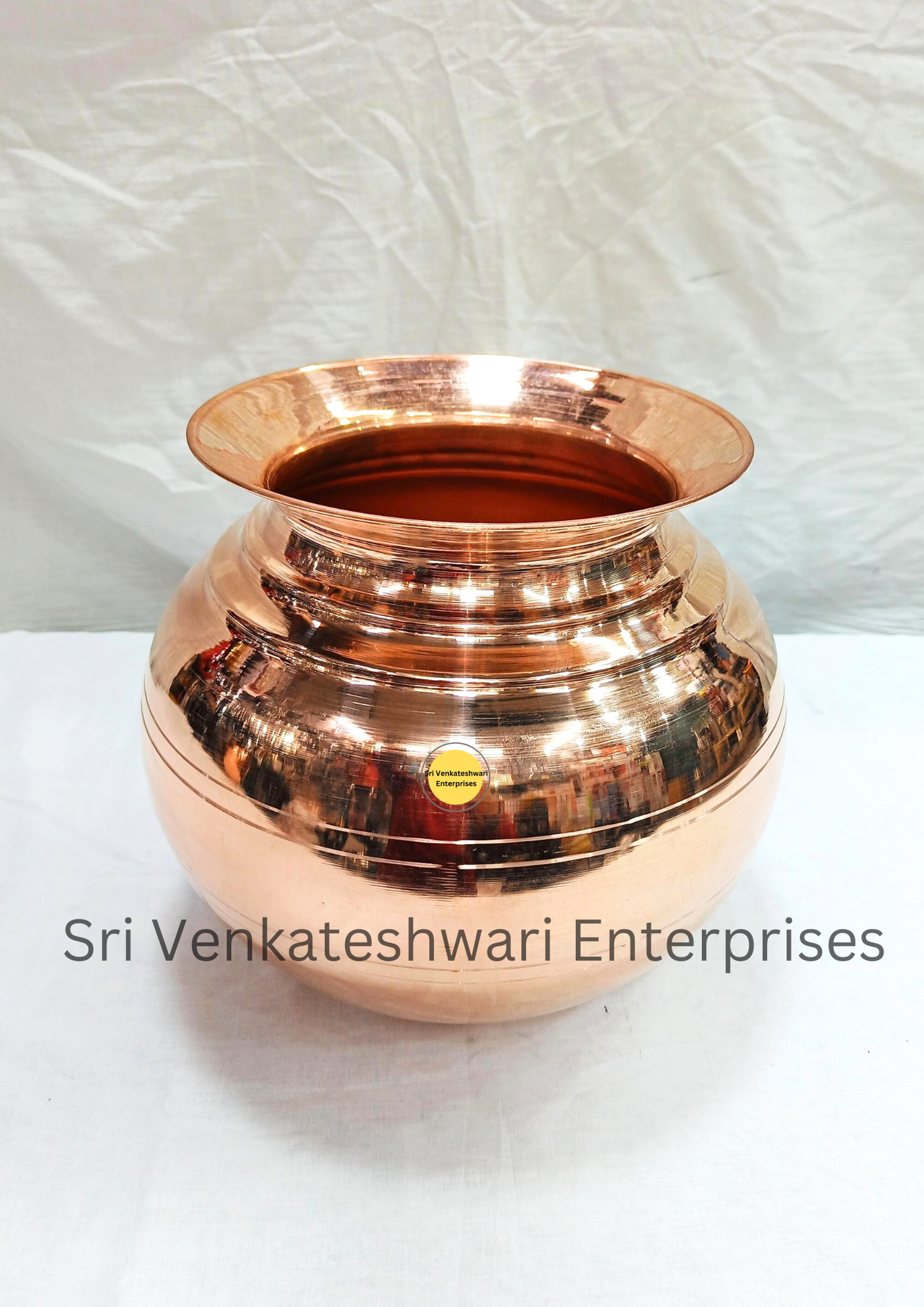 Copper Water Storage Uruli Pot