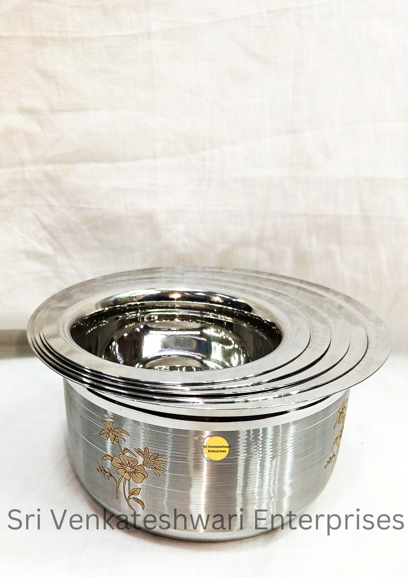 Stainless Steel 20G Laser Printed Tope 5Pcs Set Model 2