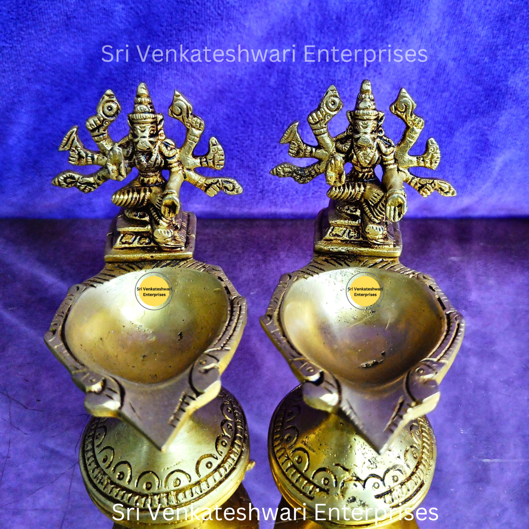 Brass Varahi Amman Vilakku