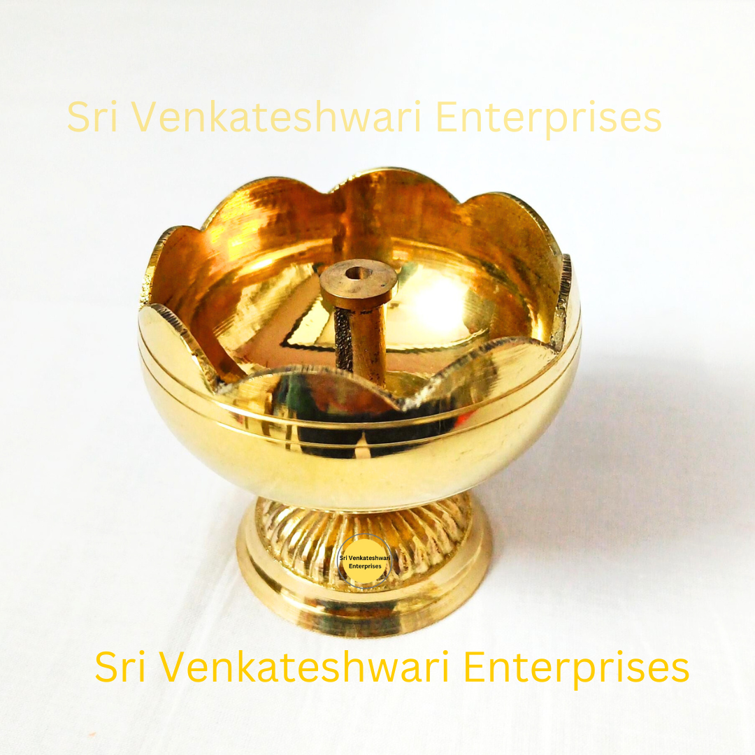 Brass Lotus Nandha Vilakku