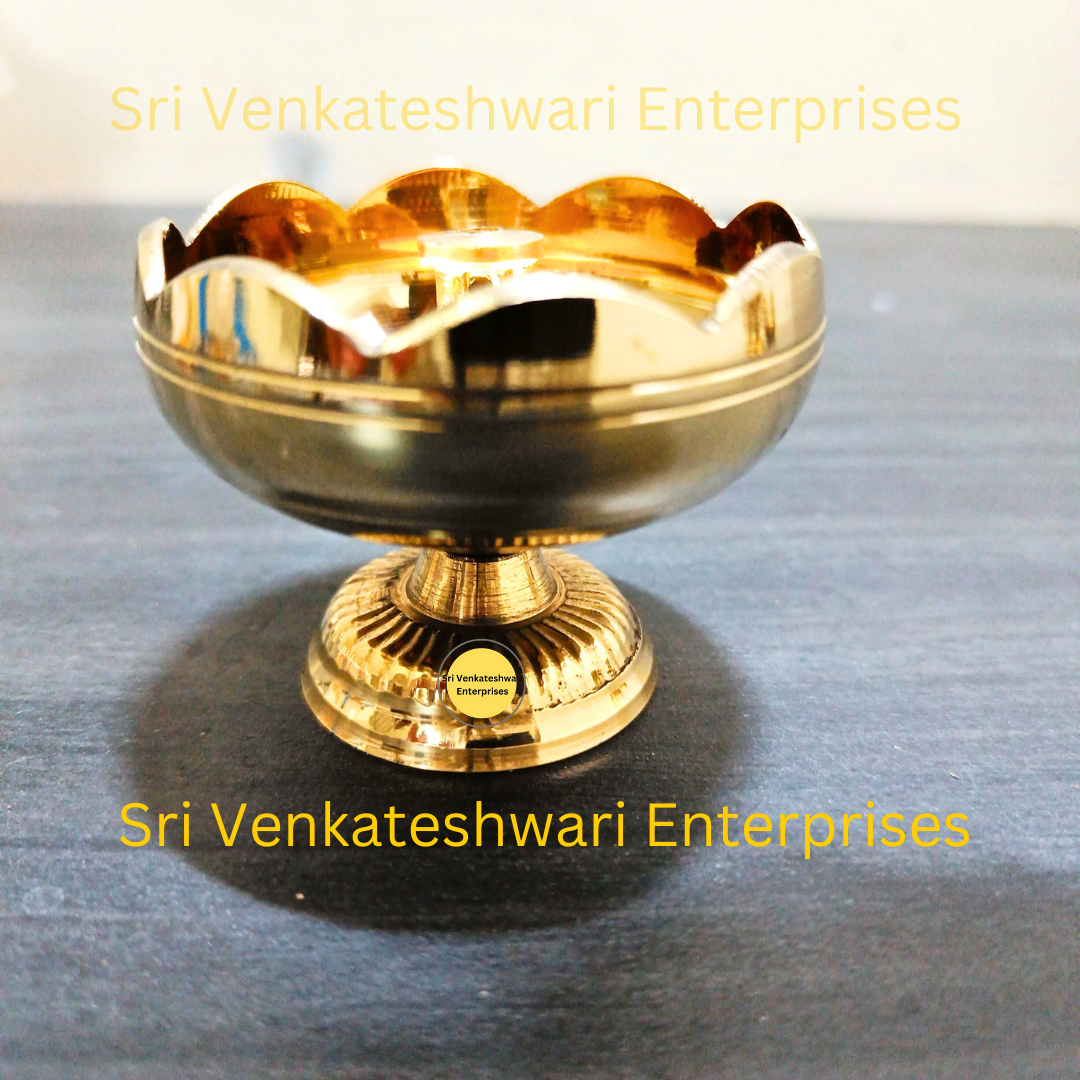 Brass Lotus Nandha Vilakku