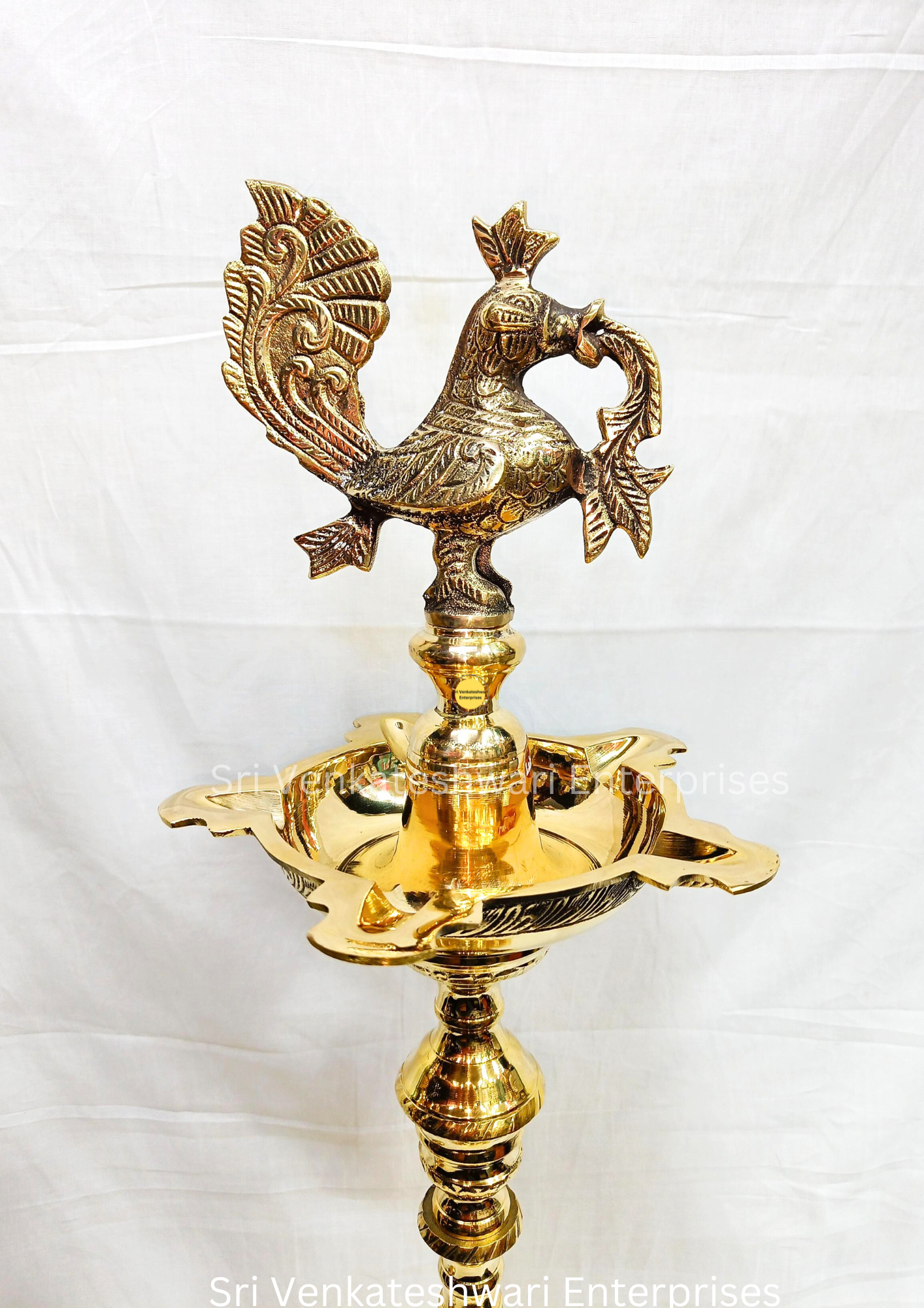 Brass Kuthu Vilakku Nagas With Annam