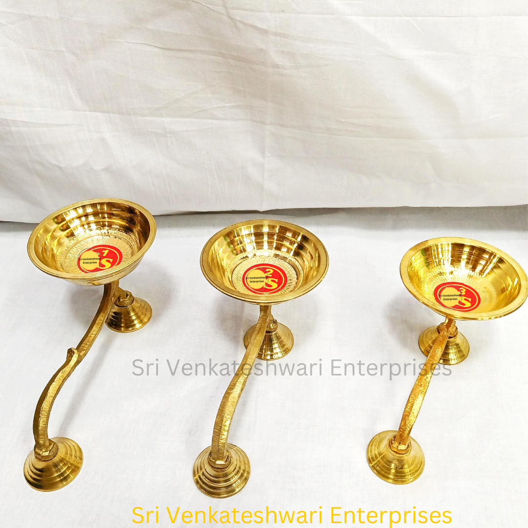Brass Thoobakaal Sambarani Karandi Model 1
