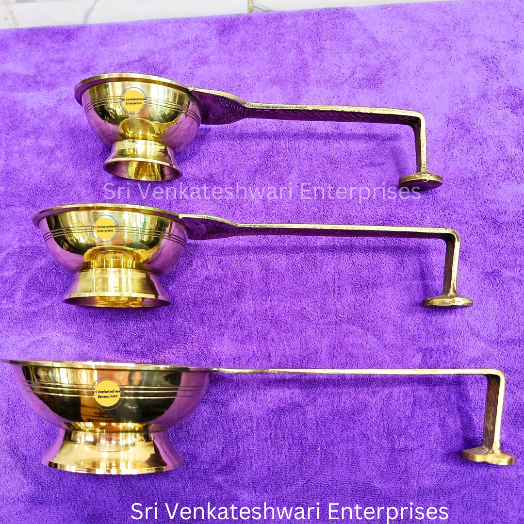 Brass Thoobakaal Sambarani Karandi Model 2