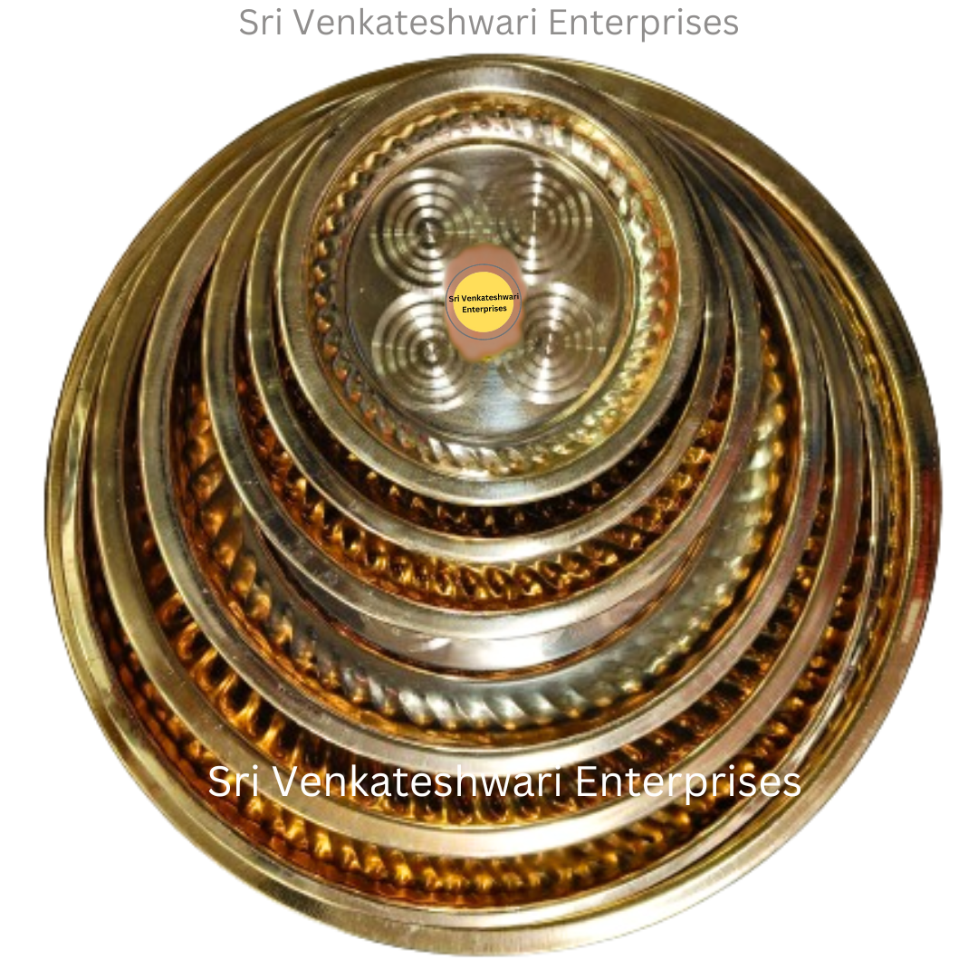 Brass Plain Pooja Plates