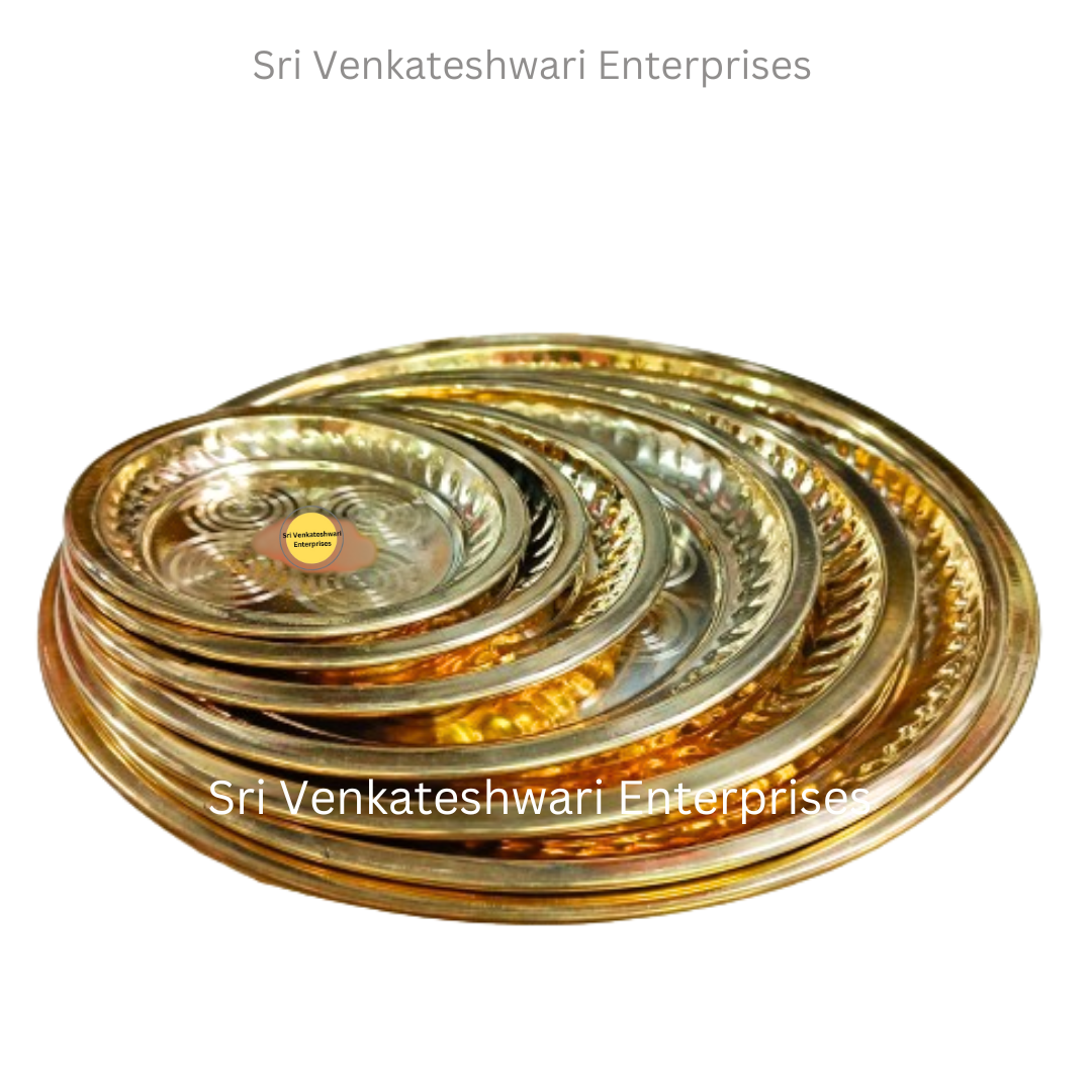 Brass Plain Pooja Plates