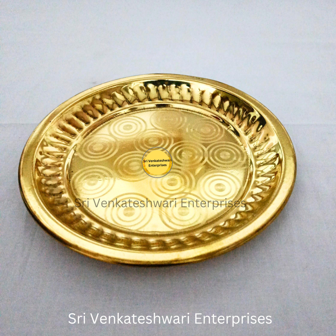 Brass Plain Pooja Plates