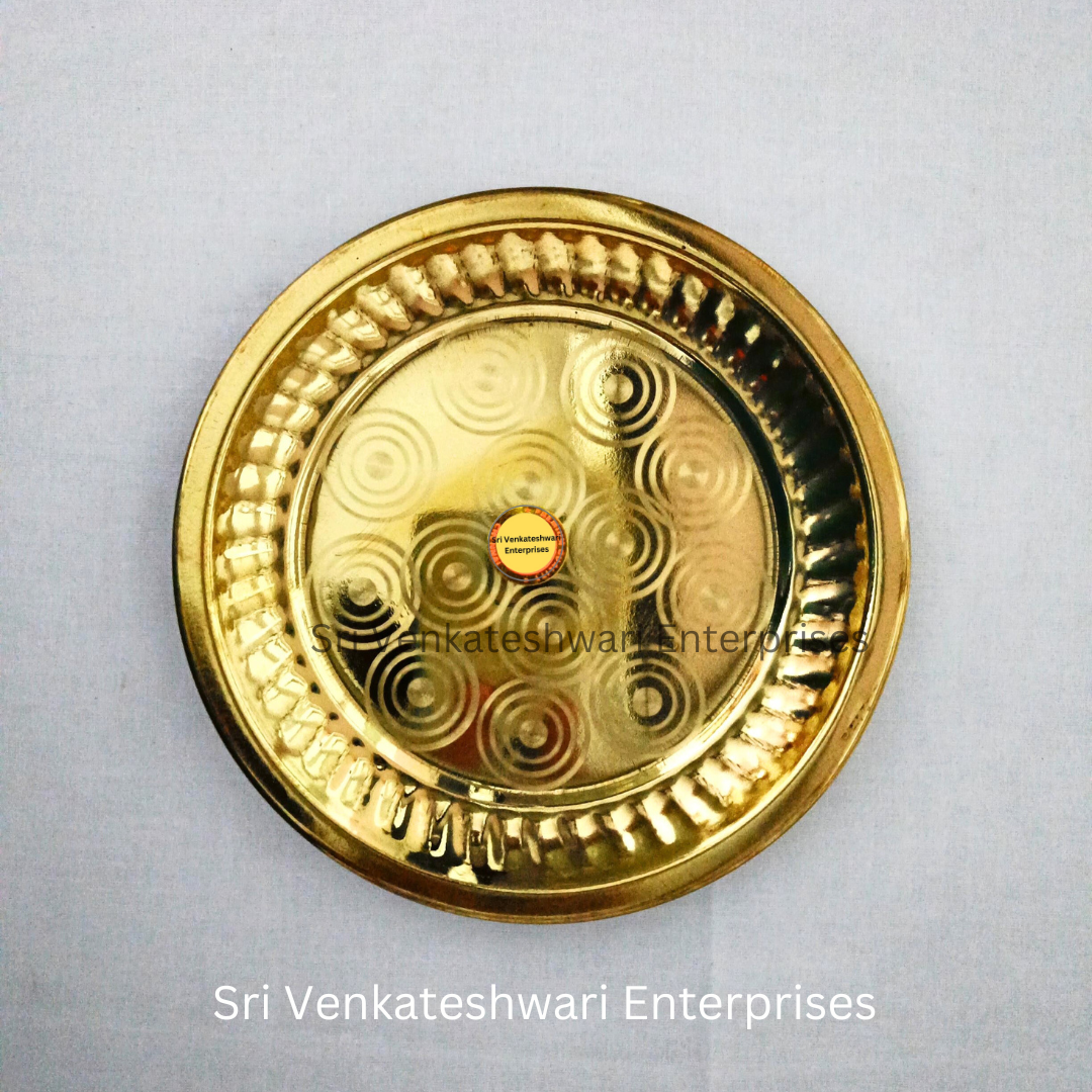 Brass Plain Pooja Plates
