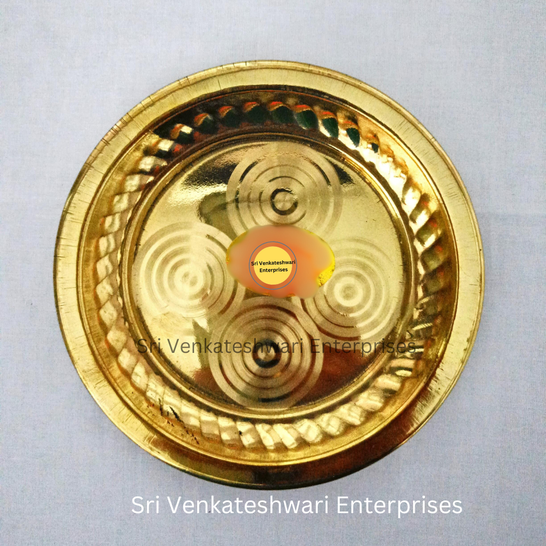 Brass Plain Pooja Plates