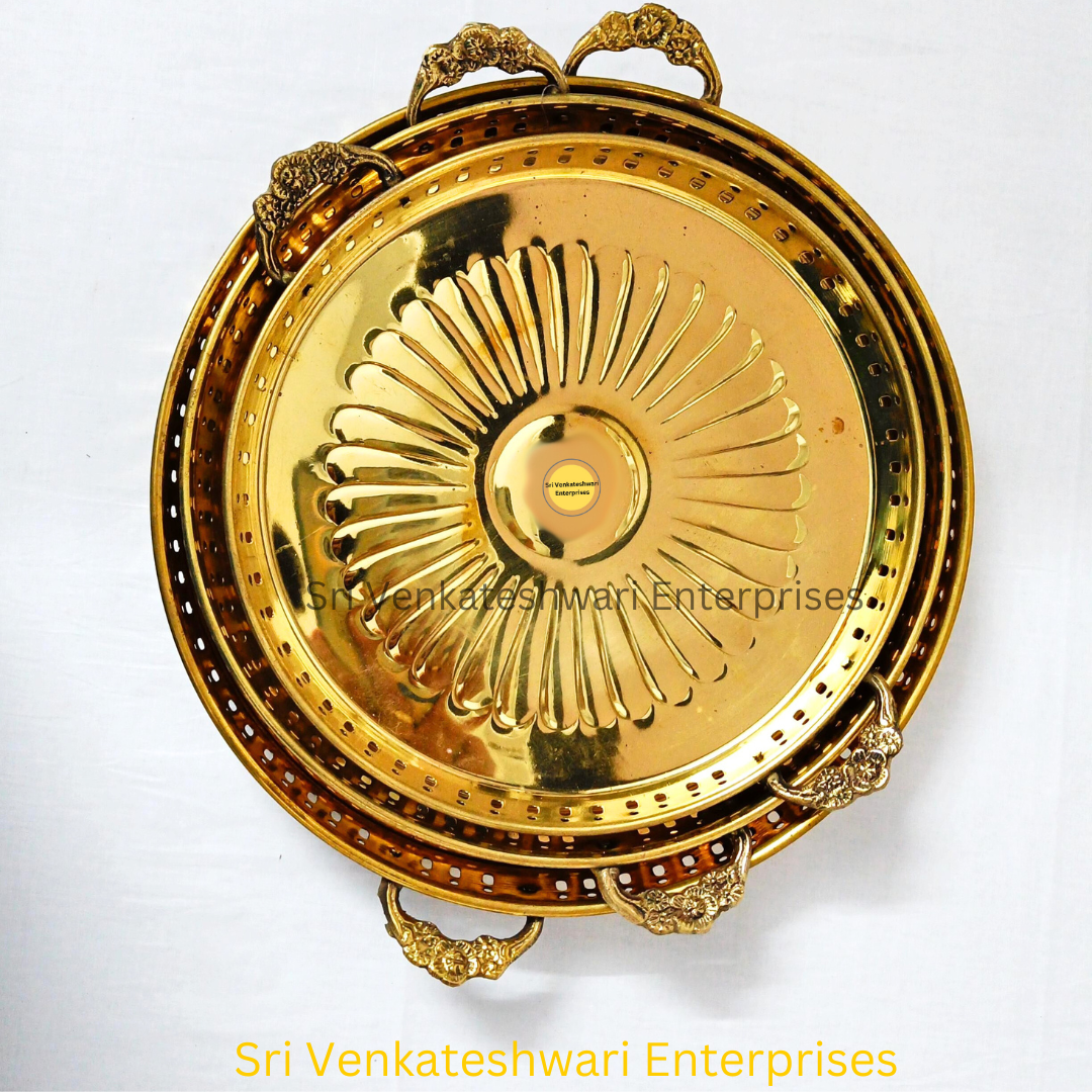 Brass Plate With Handle