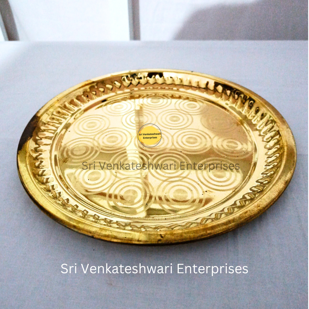 Brass Plain Pooja Plates