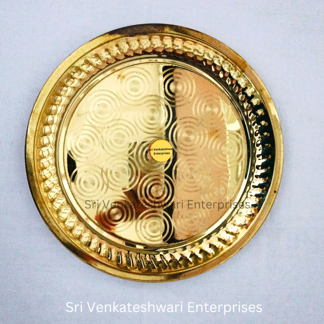 Brass Plain Pooja Plates