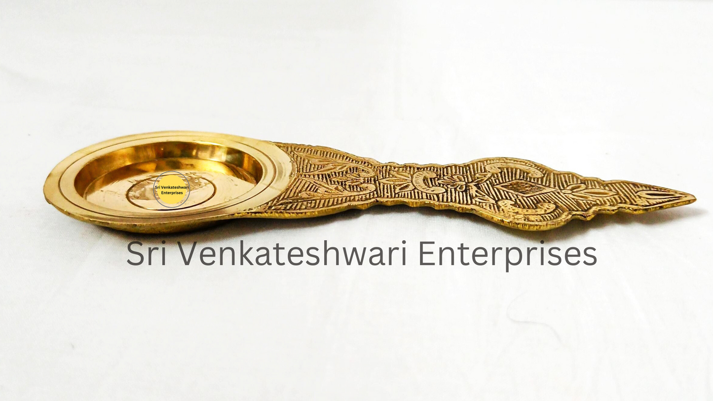 Brass Karpooram Karandi Model 1