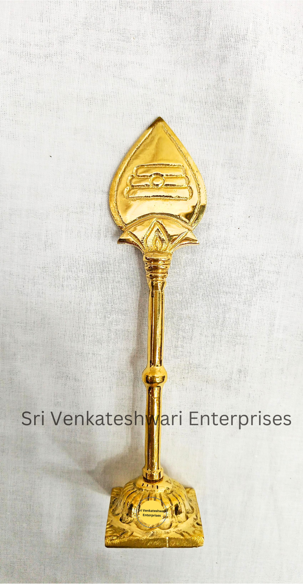 Brass Murugan Vel With Stand