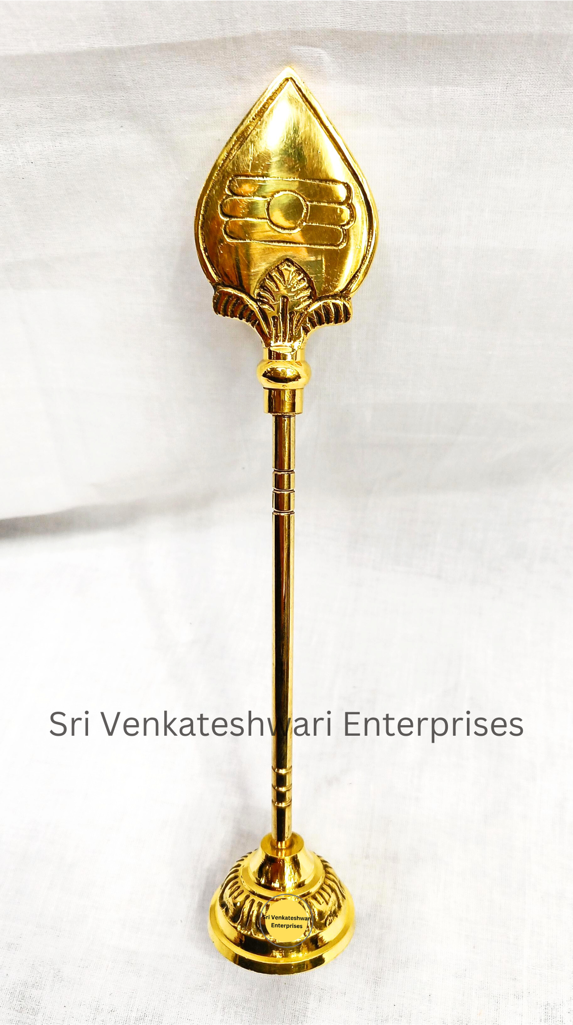 Brass Murugan Vel With Stand