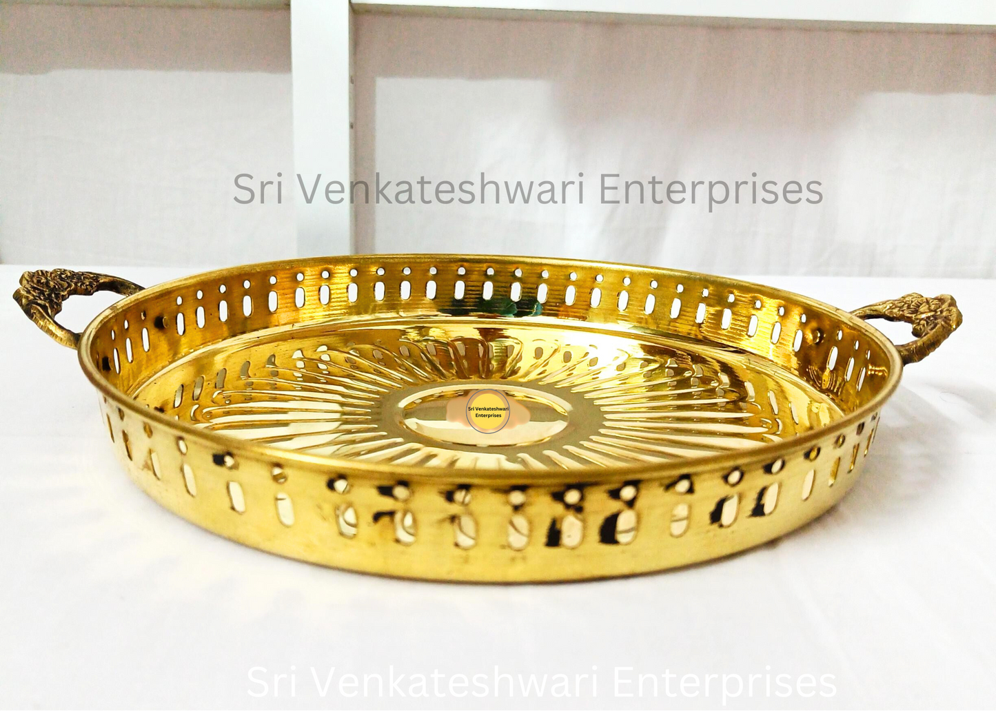 Brass Plate With Handle