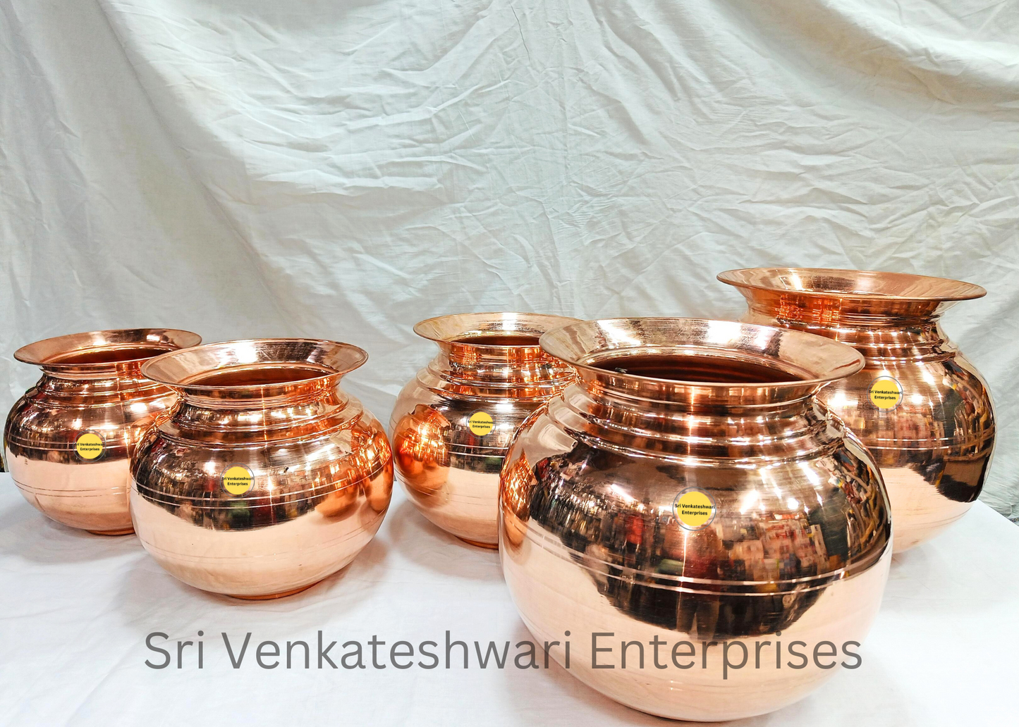 Copper Water Storage Uruli Pot