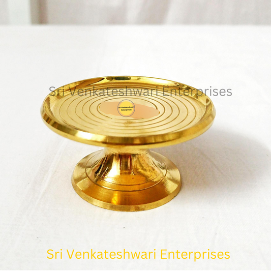Brass Kamakshi Stand For Vilakku And SIlai