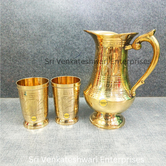 Bronze Antique Water Jug + Tumbler Offer (Duo Set)