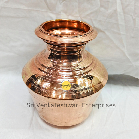 Copper Plain Kalasam Kudam For Pooja