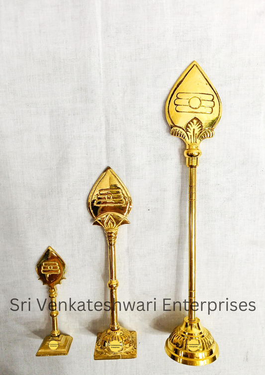 Brass Murugan Vel With Stand