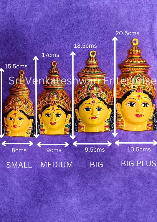 Varalakshmi Mugam Hand Crafted Painted Mould