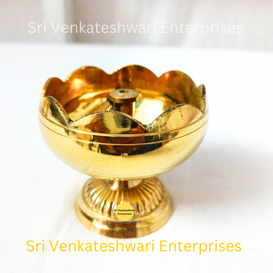 Brass Lotus Nandha Vilakku