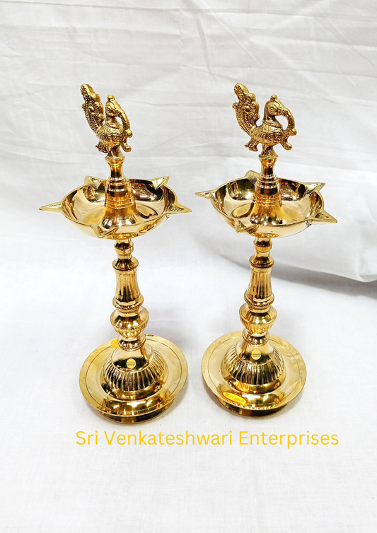 Brass Kuthu Vilakku DhanaMurga